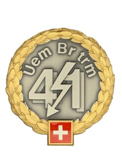 Béretemblem Übermittlungsbrigade 41 Goldkranz