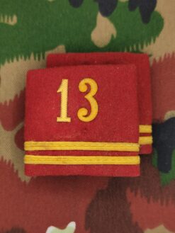 Schulterpatten Ord. 1949 (15) Oberleutnant, Abt 13, Set