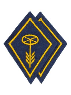 Kragenspiegel Motorfahrer / Motorradfahrer Set Ord. 1972