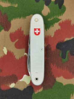Soldatenmesser Ord. 1961, Variante 3, 1981 Victorinox, mit Aufschrift