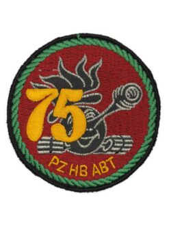 Verbandsabzeichen Pz Hb Abt 75 Bttr 1