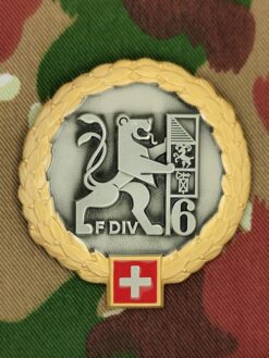 Béretemblem Felddivision 6 Goldkranz, Variante 1