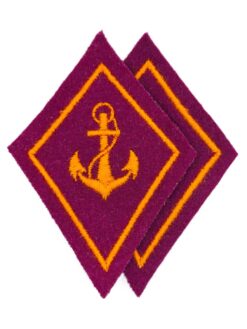 Kragenspiegel Angehöriger der Motorlastschiffformationen Ord. 1972, Set