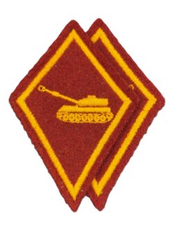 Kragenspiegel Kanonier Panzerhaubitze Ord. 1995, Set, Variante 2