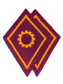 Kragenspiegel Angehöriger des Materialdienstes Ord. 1972, Set, Variante 2