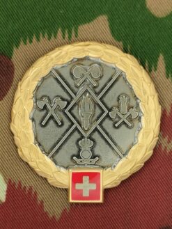 Béretemblem Lehrverband Genie / Rettung / ABC Goldkranz