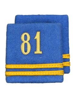 Schulterpatten Ord. 1949 (15) Oberleutnant, Bat 081, Set