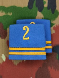 Schulterpatten Ord. 1949 (15) Oberleutnant, Bat 02, Set