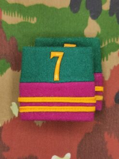 Schulterpatten Ord. 1949 (15) Oberleutnant, Bat 07, aus Motortransporttruppen, Set