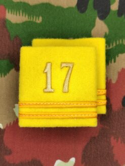 Schulterpatten Ord. 1949 (15) Oberleutnant, Bat 17, Set