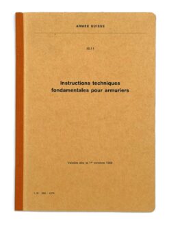 Règlement 65.1 f, Instructions techniques fondamentales pour armuriers, 1969