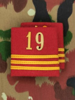 Schulterpatten Ord. 1949 (16) Hauptmann, Abt 19, Set