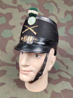 Tschako Ord. 1898, (0) Füsilier Bataillon 060 Kompanie 2, Thurgau, Landsturm, Grösse 56