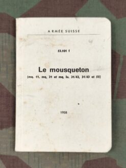 Règlement 53.101 f, Le mousqueton (mq. 11, mq. 31 et mq. lu. 31/42, 31/43 et 55), 1958