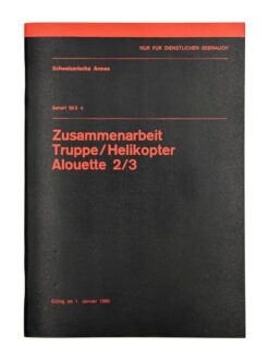 Behelf 56.5 df, Zusammenarbeit Truppe/Helikopter Alouette 2/3, 1979