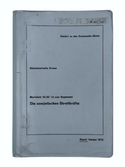 Merkblatt 52.20/I d, Die sowjetischen Streitkräfte, 1970