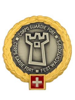 Béretemblem Festungswachtkorps Goldkranz