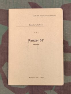 Reglement 54.123 d, Panzer 57 Fahrzeug, 1977