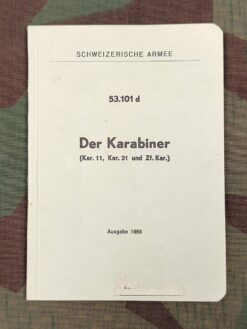 Reglement 53.101 d, Der Karabiner (Kar. 11, Kar. 31 und Zf. Kar.), 1956