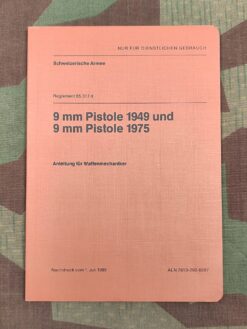 Reglement 65.317 d, 9 mm Pistole 1949 und 9 mm Pistole 1975 Anleitung für Waffenmechaniker, 1989