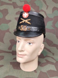 Tschako Ord. 1898, (0) Feldartillerie Batterie 55, Landsturm, Grösse 54