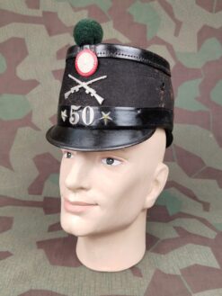 Tschako Ord. 1888/98, (0) Füsilier Bataillon 050 Kompanie 1, Baselland, Landsturm, Grösse 55