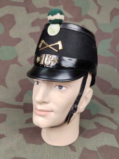 Tschako Ord. 1898, (0) Sappeur Bataillon 16 Kompanie 2, Thurgau, Landsturm, Grösse 56