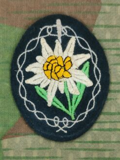 Ärmelabzeichen Wehrmacht, Gebirgsjäger, Edelweiss, gestickt