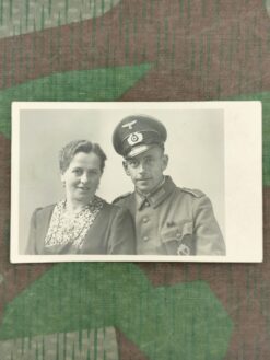 Postkarte, Wehrmacht, Infanterie, Soldat mit Frau