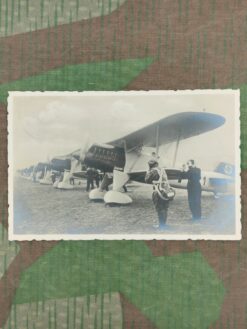 Postkarte, Luftwaffe, Flugzeug Heinkel He 51, Jagdfliegerstaffel