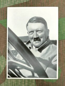 Zigarettenbild, Sammelwerk Nr. 15, Gruppe 65, Bild Nr. 004, Auf seinen Reisen durch Deutschland bevorzugt der Führer den offenen Wagen