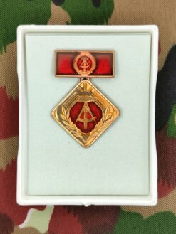 Medaille Aktivist der sozialistischen Arbeit, Variante 2, mit Etui