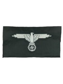 Ärmeladler, Waffen-SS, für Offiziere, gewobenes Stoffstück, Reproduktion