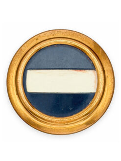 Kokarde Ord. 1898 zu Feldmütze für Infanterie Kp 2, Gold, Variante 1