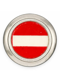 Kokarde Ord. 1898 zu Feldmütze für Infanterie Kp 6, Silber, Variante 2