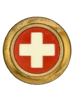 Kokarde Ord. 1898 zu Feldmütze für Subalternoffiziere und Mannschaften der Truppeneinheiten des Bundes, Gold, Variante 1