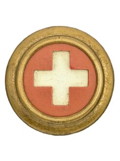 Kokarde Ord. 1898 zu Feldmütze für Subalternoffiziere und Mannschaften der Truppeneinheiten des Bundes, Gold, Variante 2