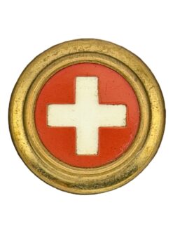 Kokarde Ord. 1898 zu Feldmütze für Subalternoffiziere und Mannschaften der Truppeneinheiten des Bundes, Gold, Variante 4