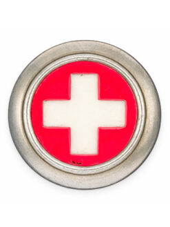 Kokarde Ord. 1898 zu Feldmütze für Subalternoffiziere und Mannschaften der Truppeneinheiten des Bundes, Silber, Variante 3