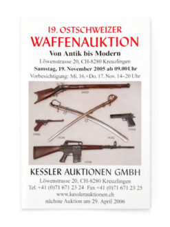 Katalog, Ostschweizer Waffenauktion Nr. 19, 2005