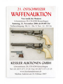 Katalog, Ostschweizer Waffenauktion Nr. 21, 2006