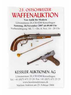 Katalog, Ostschweizer Waffenauktion Nr. 23, 2007