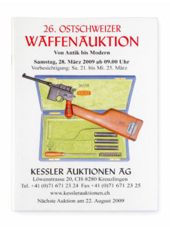 Katalog, Ostschweizer Waffenauktion Nr. 26, 2009