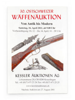 Katalog, Ostschweizer Waffenauktion Nr. 30, 2011