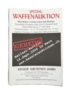 Katalog, Spezial-Waffenauktion, 2000