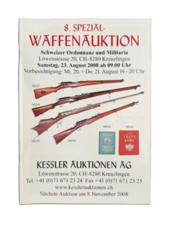 Katalog, Spezial-Waffenauktion, 2008
