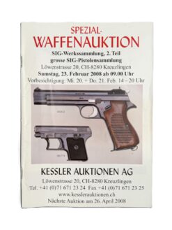 Katalog, Spezial-Waffenauktion, 2008
