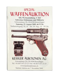 Katalog, Spezial-Waffenauktion, 2009