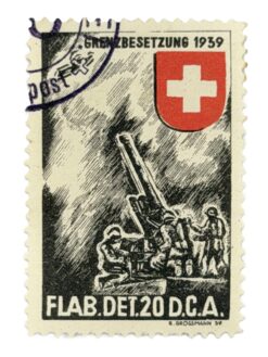 Soldatenmarke 1939, Flab Det 20, mit Stempel