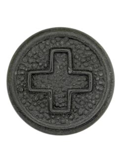 Uniformknopf Ord. 1940 für Mannschaft, 16.4 mm, grau, W. Schärer